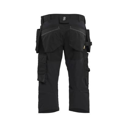 Blåkläder 1754 håndværker knickers med stretch, sort