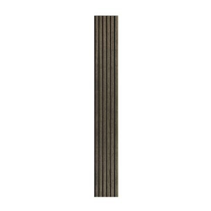 I-Wood Basic Original akustikpanel, sort olieret, sort filt og lys kerne, egefiner, 16 x 300 mm 