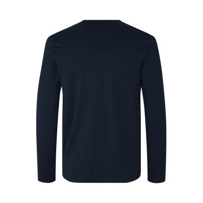 ID 0518 Interlock T-shirt med lange ærmer, navy