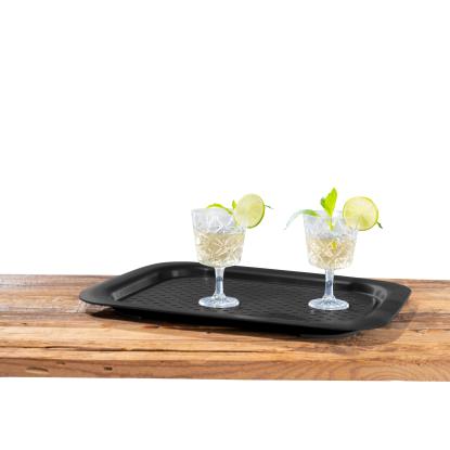 WENKO Kitchen XL skridsikker serveringsbakke, 45,5 x 33 cm