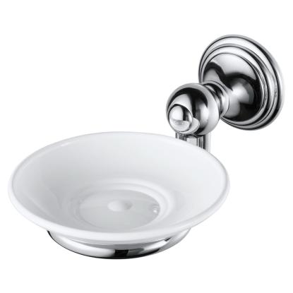 Haceka Allure sæbebeholder, krom/hvid