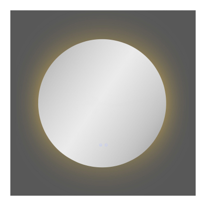 Kiama spejl med LED, Ø80 cm