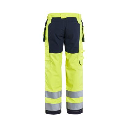 Blåkläder 1587 multinorm buks inherent med stretch, hi-vis gul/marineblå