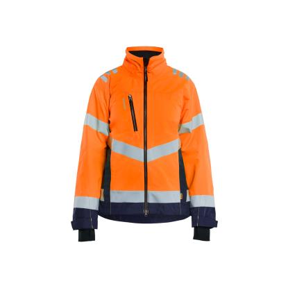 Blåkläder 4761 dame high vis skaljakke, hi-vis orange/marineblå