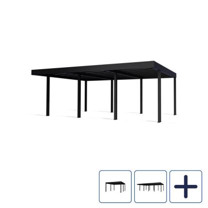 Canopia by Palram Oslo carport, sort/polycarbonat