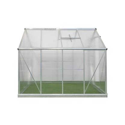 Westmann Flora 68 drivhus, aluminium/polycarbonat, sølv - 4,84 m²
