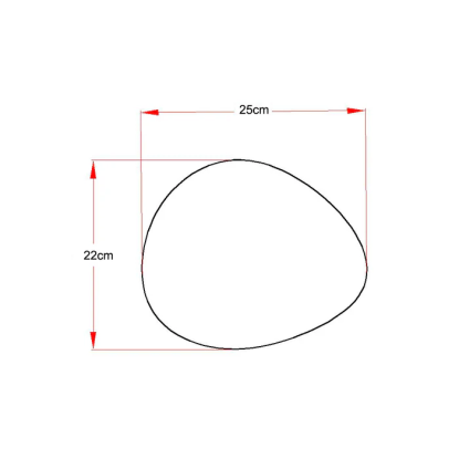 LightsOn Stone havelampe, IP54, Ø22 cm, grå