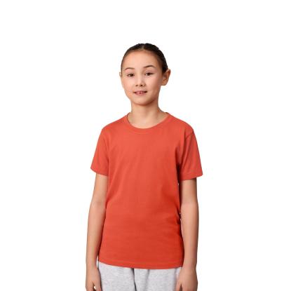 ID 40552 økologisk T-shirt, børn, koral