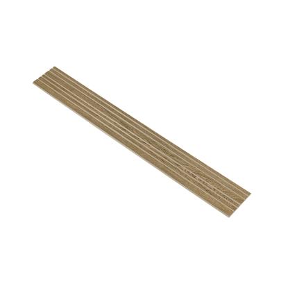 I-Wood Medio+ Mixed akustikpanel, mørkebrun olieret, beige filt og lys kerne, egefiner, 16 x 300 mm