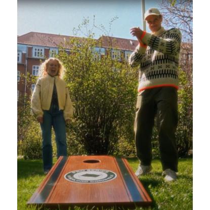 Stanlord Cornhole Pro Original med 8 kasteposer, mørk - 2 stk.