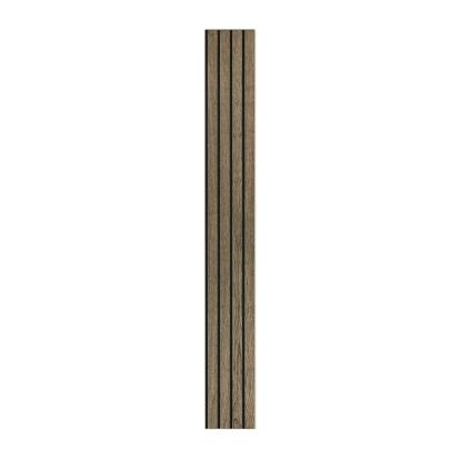 I-Wood Medio+ 4-lamel akustikpanel, sort olieret, sort filt og lys kerne, egefiner, 16 x 300 mm