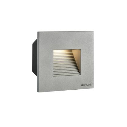 Norlys Namsos LED mini indbygget væglampe, IP65, aluminium