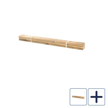PLUS PIPE planker, 120 cm, natur/lærk