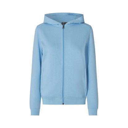 ID PRO Wear CARE 0389 hættetrøje med lynlås, dame, lys blå
