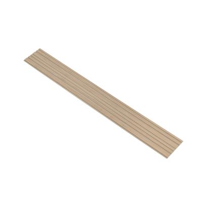 I-Wood Medio+ Mixed akustikpanel, ubehandlet natur, beige filt og lys kerne, egefiner, 16 x 300 mm