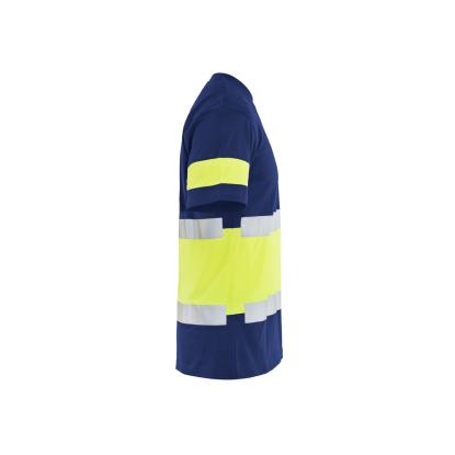 Blåkläder 3387 high vis t-shirt, marineblå/hi-vis gul
