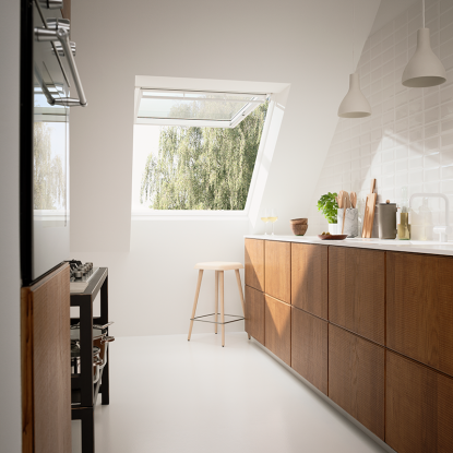 Velux tophængt ovenlysvindue GPU 0068 Polyuretan m. kerne af træ