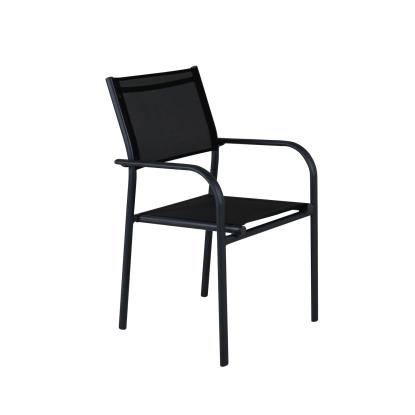 Venture Design Santorini havestol med armlæn, sort 