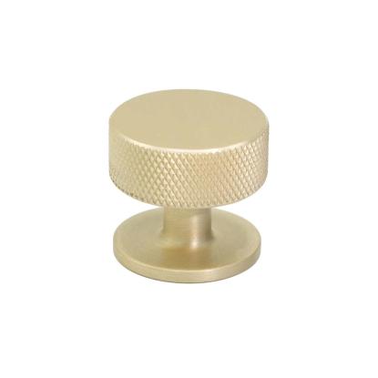Beslag Design Crest knop, Ø32 mm, børstet messing