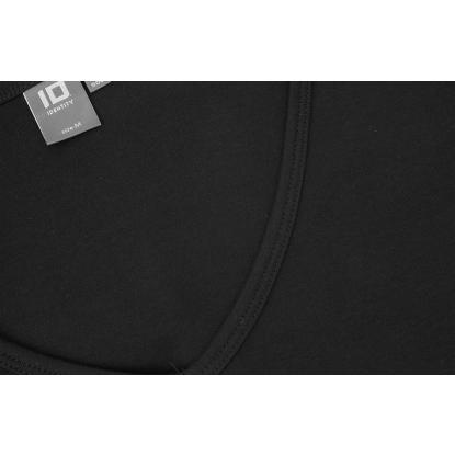 ID 0506 Interlock T-shirt med v-hals, dame, sort