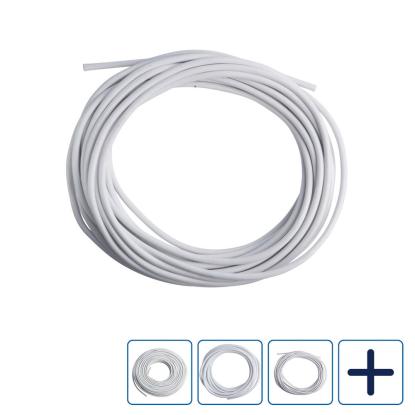 E-Line rund ledning, 2 x 0,75 mm², hvid