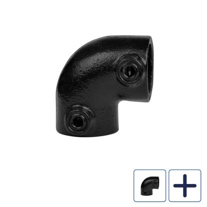 Clarrods Clamps CL125 bøjning 90°, sort