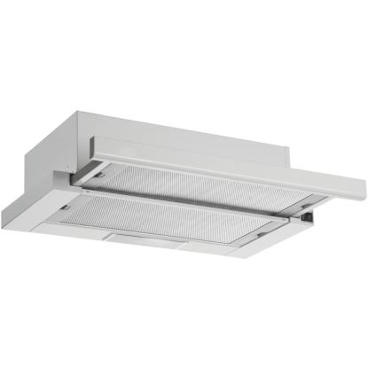 Silverline SL1152 V5 Crystal skabsintegreret emhætte, aftræk højre, hvid/rustfri front, 60 cm