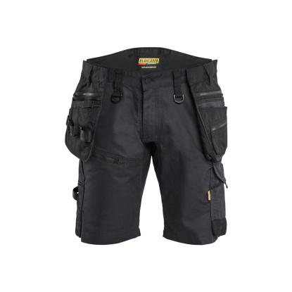 Blåkläder 1972 striker håndværkershorts med stretch, sort/sort