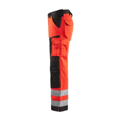 Blåkläder 1566 high vis buks, hi-vis rød/sort