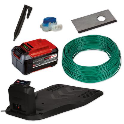 Einhell FREELEXO 1200 LCD BT robotplæneklipper med batteri og ladestation, 1200 m²