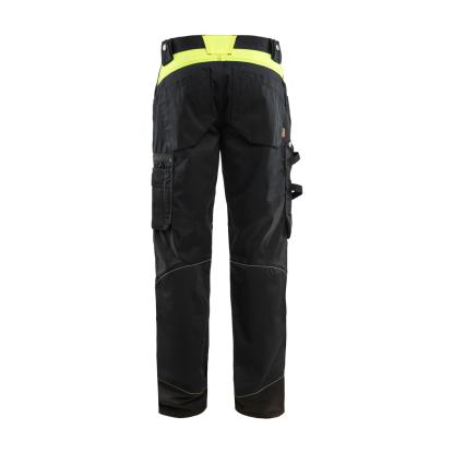 Blåkläder 1556 håndværker buks, sort/hi-vis gul