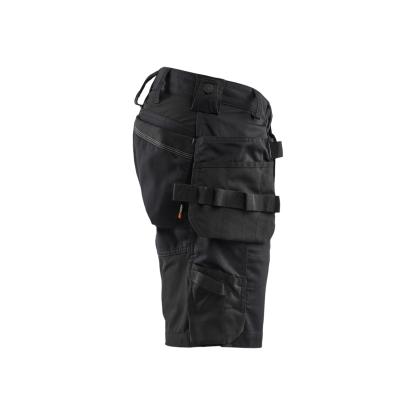 Blåkläder 1752 håndværker shorts med stretch, sort