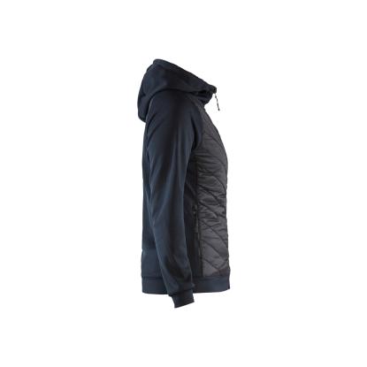 Blåkläder 3464 dame hybrid sweatshirt, mørk marineblå/sort