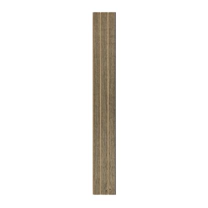 I-Wood Medio+ 3-lamel akustikpanel, sort olieret, brun filt og sort kerne, egefiner, 17 x 300 mm