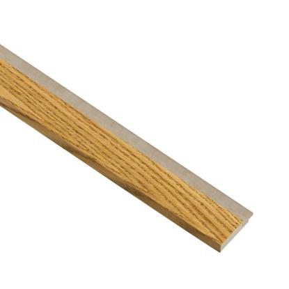 I-Wood afslutningsliste til akustikpanel, brun olieret, beige filt og lys kerne, egefiner, 16 x 42 mm