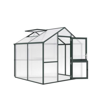 KGT Iris II drivhus, grangrøn, 5,06 m²