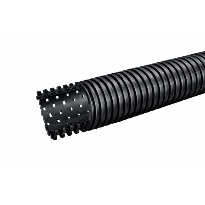 Drænrør med slidser, Ø92/Ø80 mm, sort - 50 meter