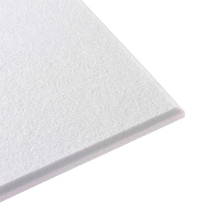FibroTech FireGuard polyester prøve, 20 x 10 cm, hvid 