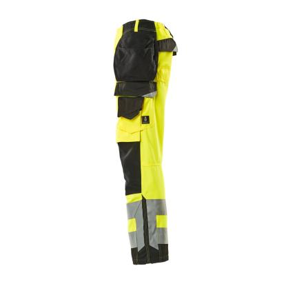 MASCOT SAFE SUPREME Wigan arbejdsbukser med hængelommer, hi-vis gul/sort