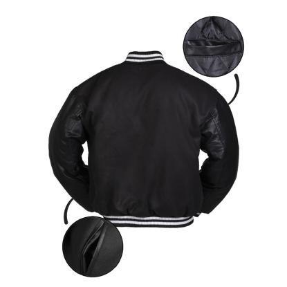 Mil-Tec NY baseballjakke, sort