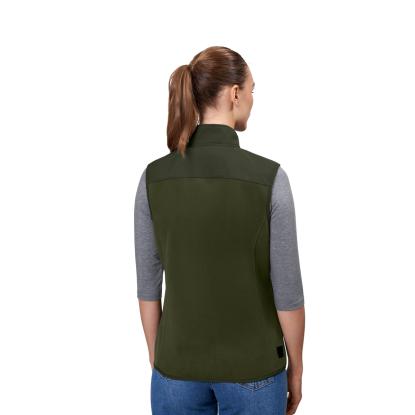 ID 0747 Bonded fleecevest, dame, oliven
