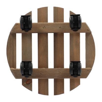 Esschert Design rund plantevogn, træ, Ø28,7 cm