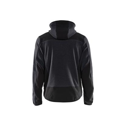 Blåkläder 5940 strikket jakke med softshell, antracitgrå/sort