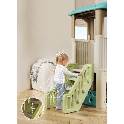 Kids Zone adventure park legetårn med rutsjebane, 270 x 146 x 128 cm