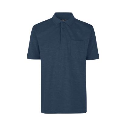 ID PRO Wear 0320 poloshirt med lomme, blå melange