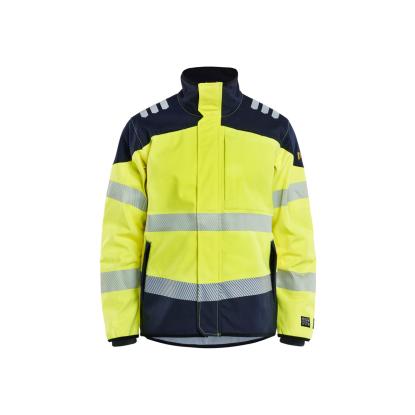 Blåkläder 4948 multinorm softshell jakke inherent, hi-vis gul/marineblå