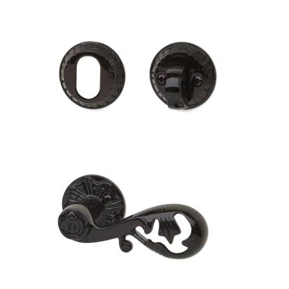 Habo A4472+1472+1473 udvendigt dørgreb inkl. cylinderbesætning, sort