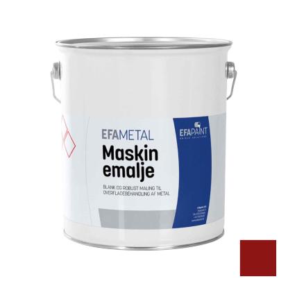 EFAmetal Maskinemalje, mørkerød - 5 liter