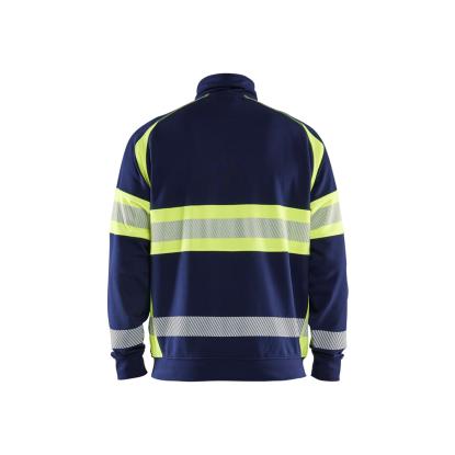 Blåkläder 3551 high vis sweatshirt, marineblå/hi-vis gul