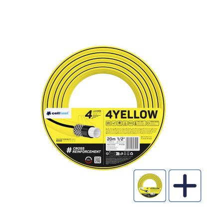 Cellfast 4YELLOW 4-lags haveslange, Ø12,5 mm